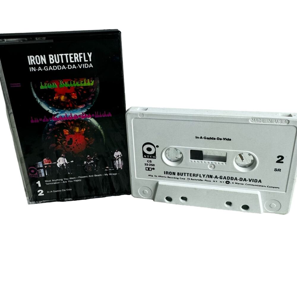 Iron Butterfly In A Gadda D Vida Vintage Cassette Tape Psychedelic Rock 60s